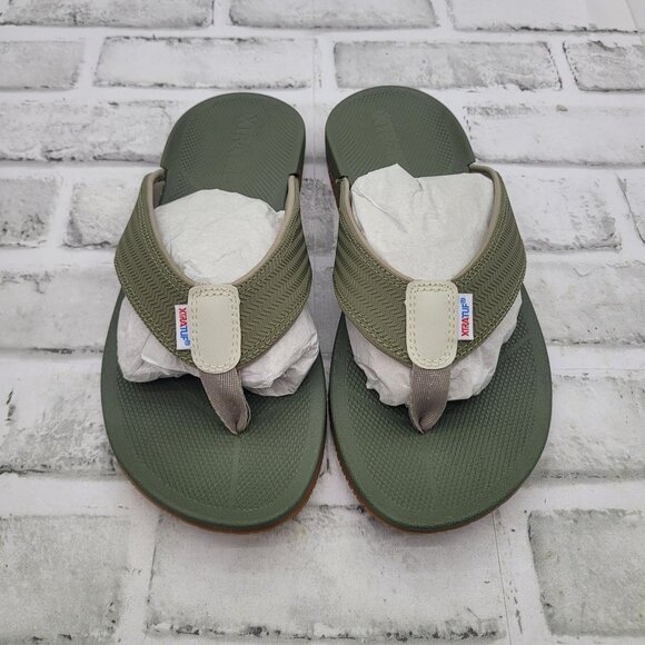NWB Xtratuf Auna Flip Flop Sandals Olive Women's Size 7 - Picture 3 of 3